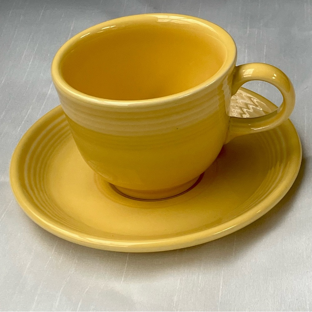 3/$30 - Fiesta Yellow Cup & Saucer